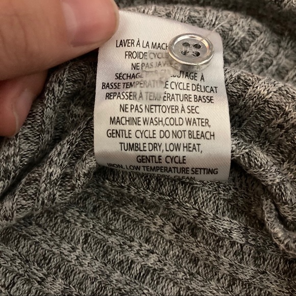 2 Dye 4 long sleeve heather grey knit tunic - Picture 7 of 8